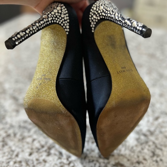 Nine West black heels - Picture 5 of 6